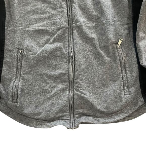 Lauren Ralph Lauren Black Label Womens Athletic Jacket XL Full Zip Gray Black - Picture 2 of 5